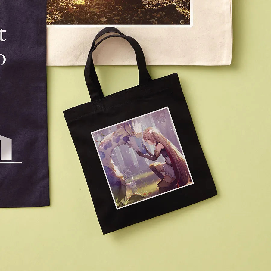 ライトキャンバスバッグ(S) ネイビー・ブラック