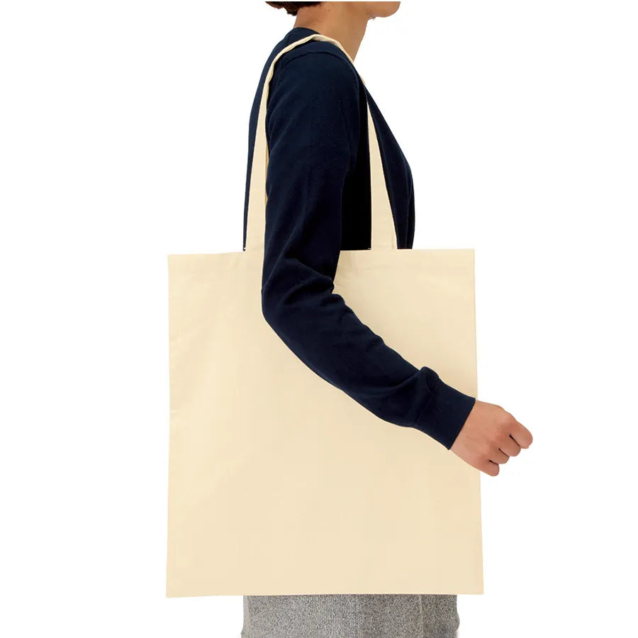 厚手コットンバッグ(L)ナチュラル