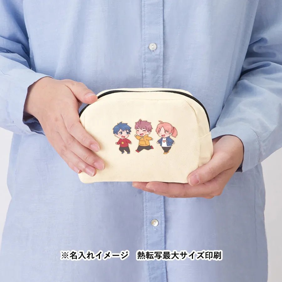 キャンバスファスナーポーチ(S) ナチュラル - 販促日本一
