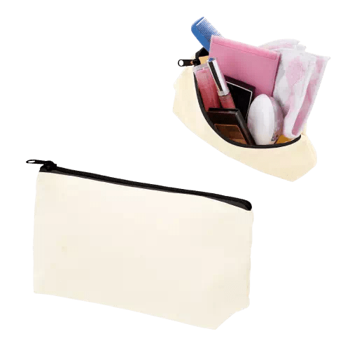 キャンバスベーシックポーチ ナチュラル - 販促日本一