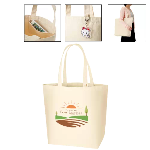 キャンバストート(L)インナーポケット付 ナチュラル