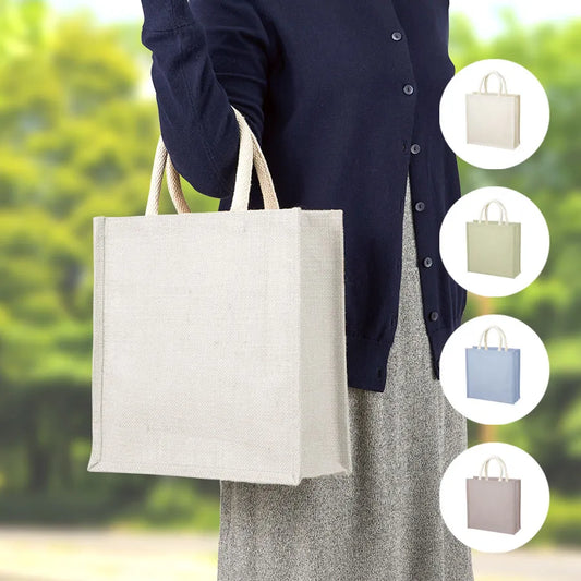 ジュートスクエアトート(M)