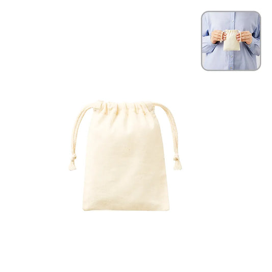 コットン巾着(SS) ナチュラル