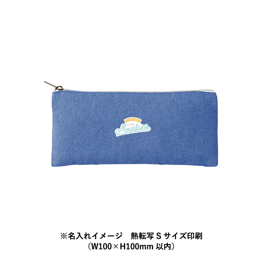 シャンブリックキャンバスフラットポーチ ロング - 販促日本一