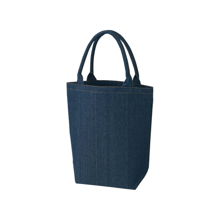 【シルク印刷必須商品】デニムライクパイプハンドルトート(M)