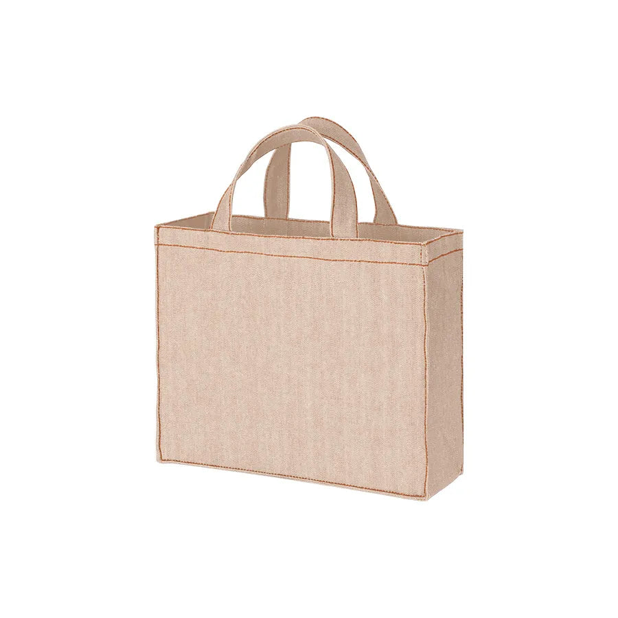【シルク印刷必須商品】デニムライクカレッジトート ワイド