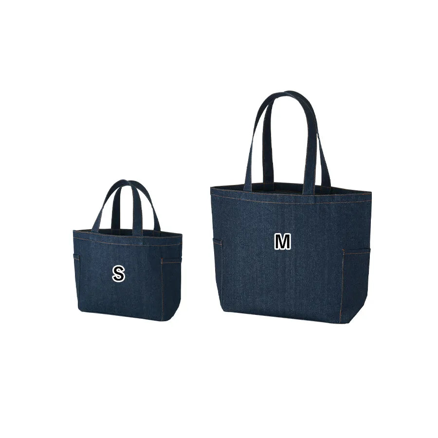 【シルク印刷必須商品】デニムライクマルチトート(M)