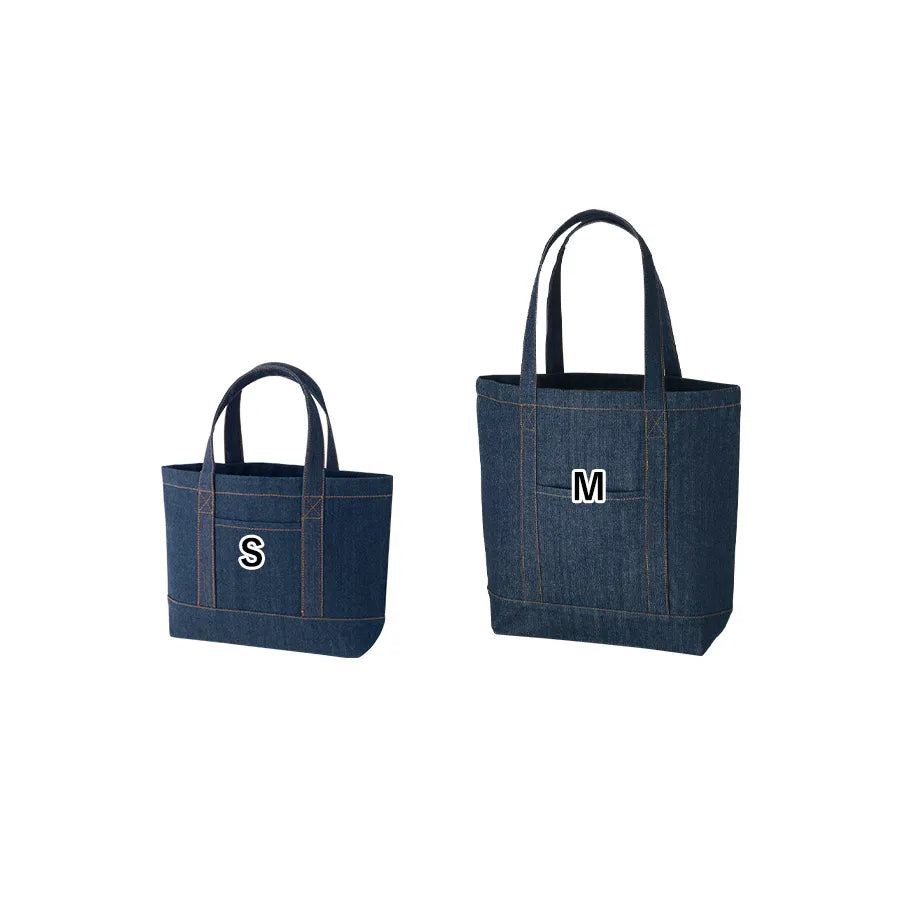 【シルク印刷必須商品】デニムライクライントート(M)