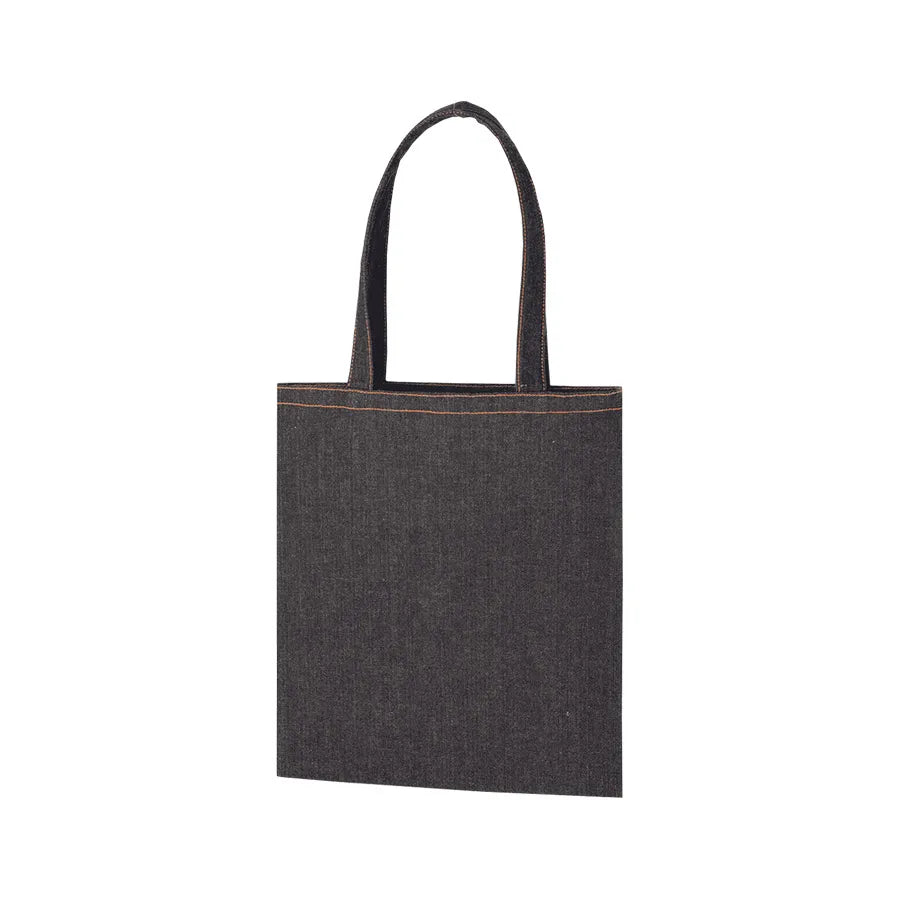 【シルク印刷必須商品】デニムライクフラットトート