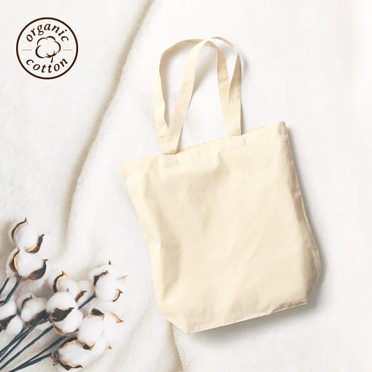 オーガニック厚手コットンバッグ(M) ナチュラル