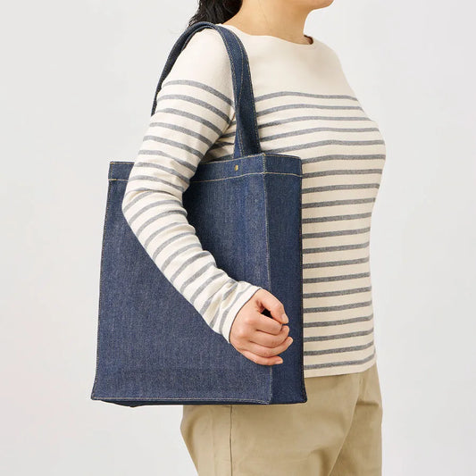 デニムボックススタッズトート インディゴ