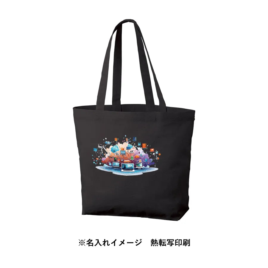 厚手コットンベーシックトート(M)ワイド