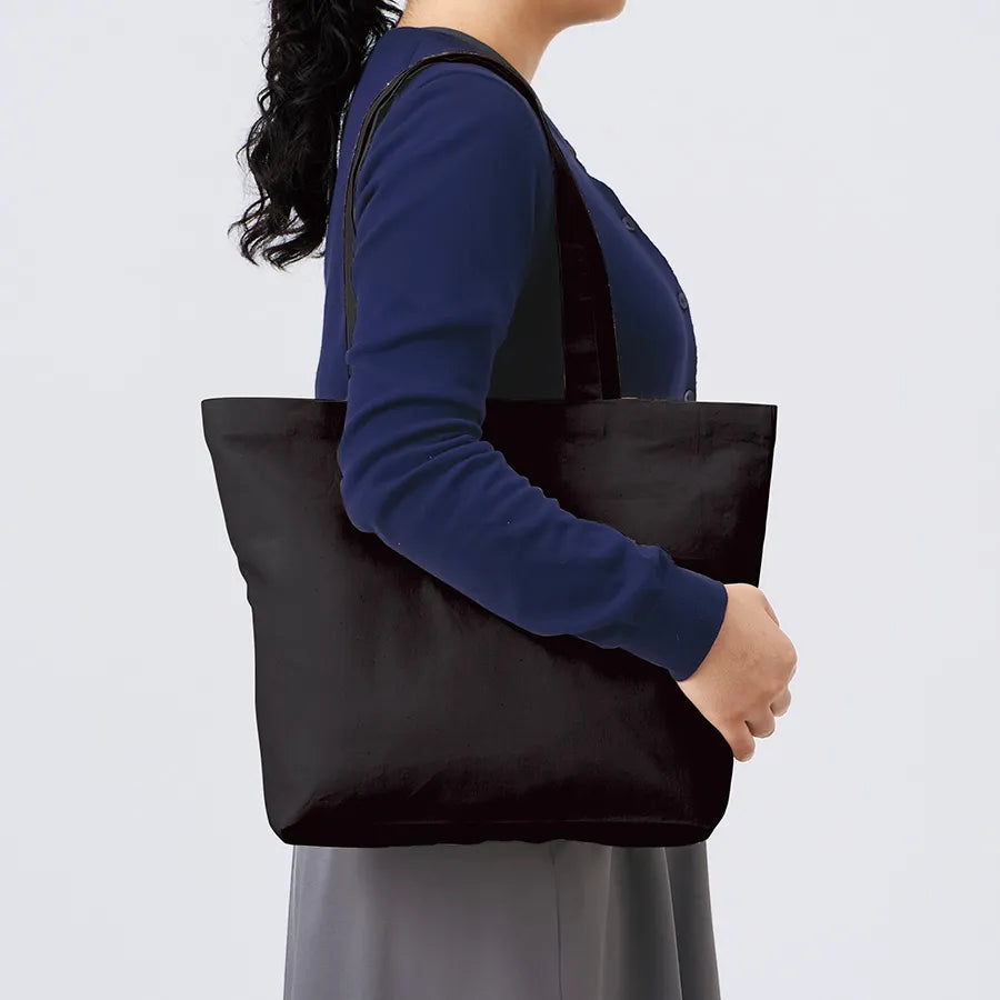 厚手コットンベーシックトート(M)ワイド