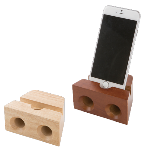 ラバーウッドスピーカースタンド ダブルホーン