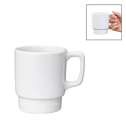 陶器マグ スタッキング ホワイト