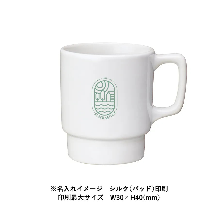 陶器マグ スタッキング ホワイト