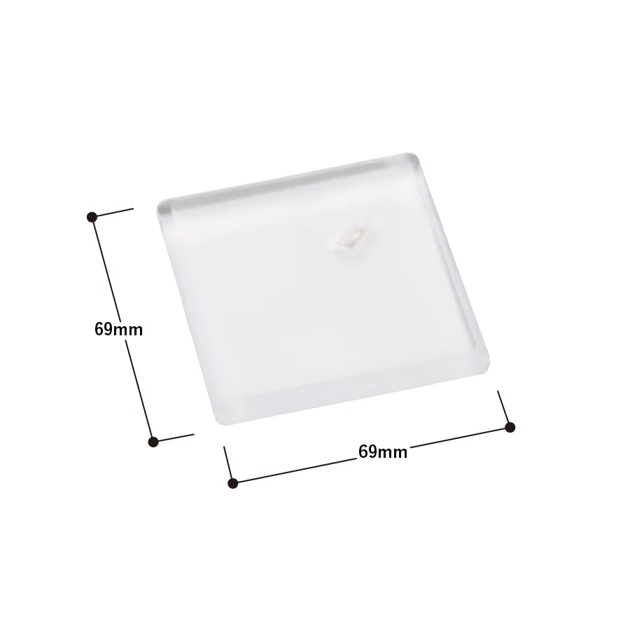 ライティングバッジ ひし形 クリア