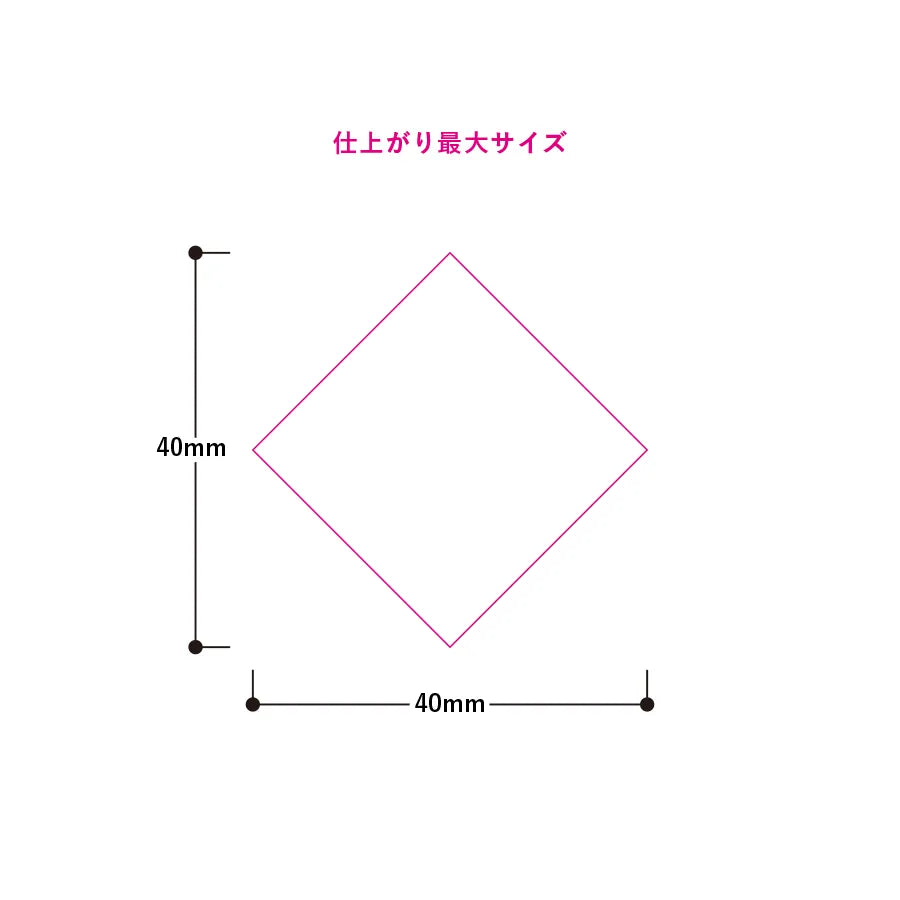 缶バッジ ひし形