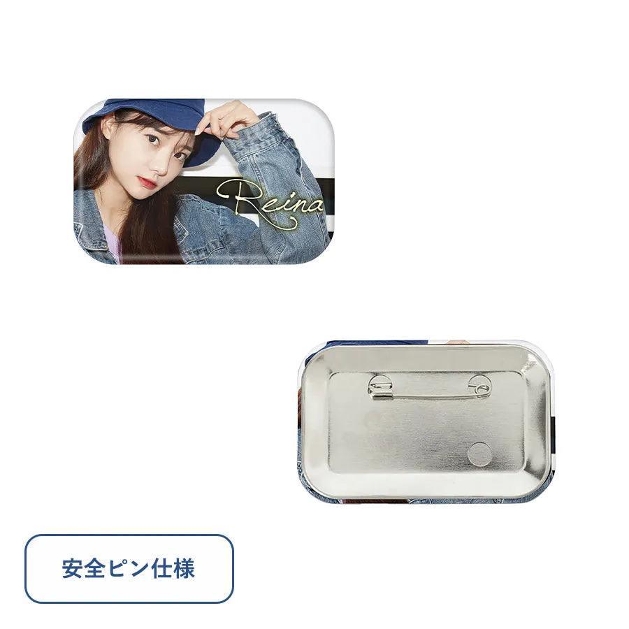 缶バッジ 横長方形