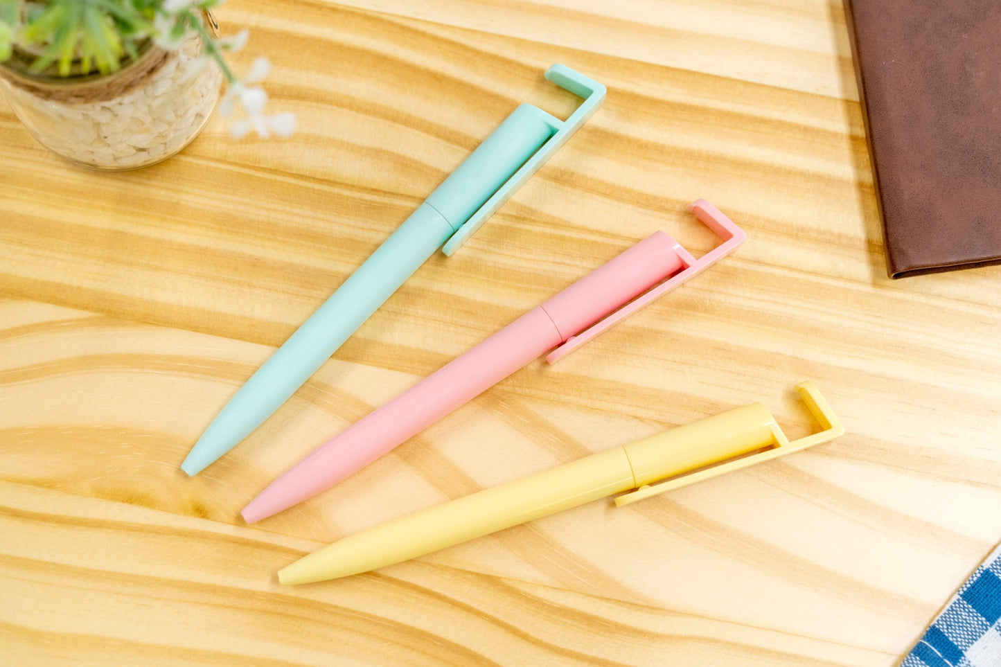 スマホスタンド付き抗菌ボールペン - 販促日本一