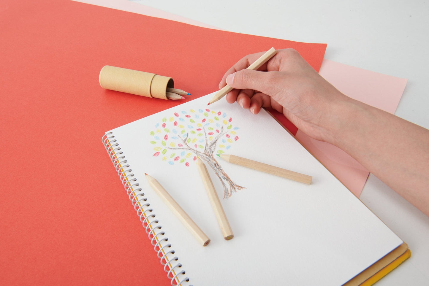 クラフト6色いろえんぴつ - 販促日本一