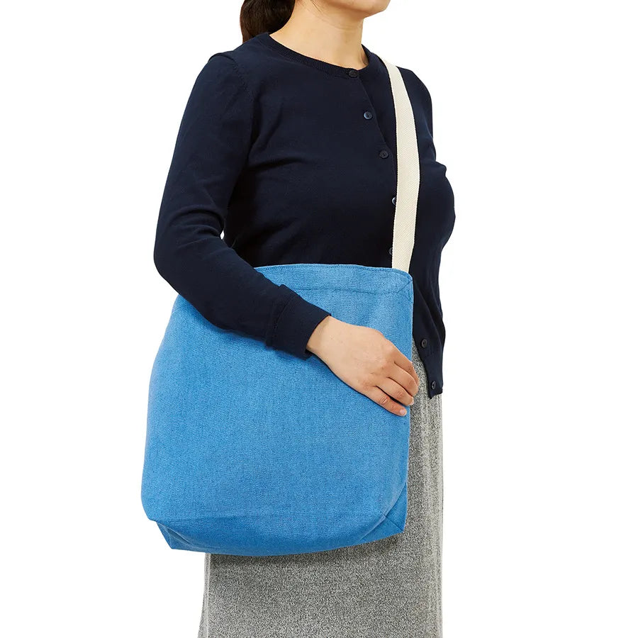 シャンブリックキャンバスショルダートート ショルダーバッグとしても使用できる