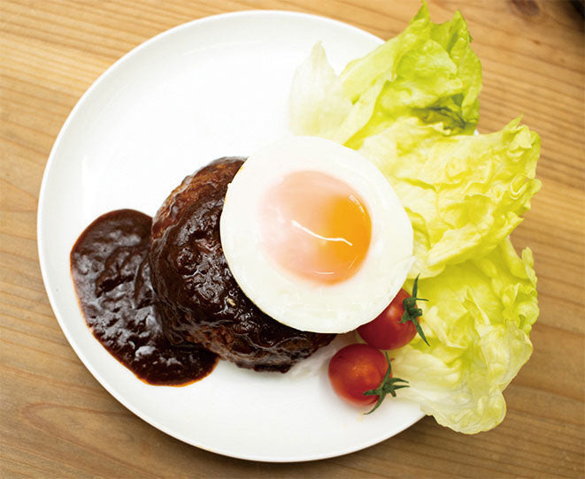 目玉焼きメーカー 仕上がりイメージ(ハンバーグ)