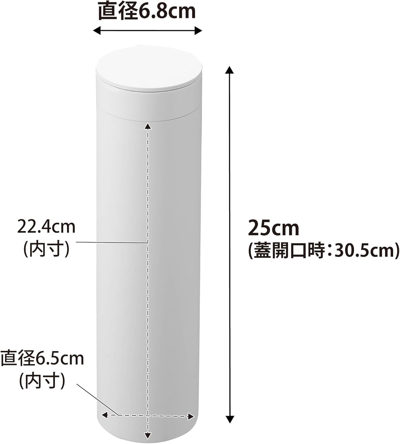 山崎実業 tower ボトル型蓋付きティッシュケース タワー