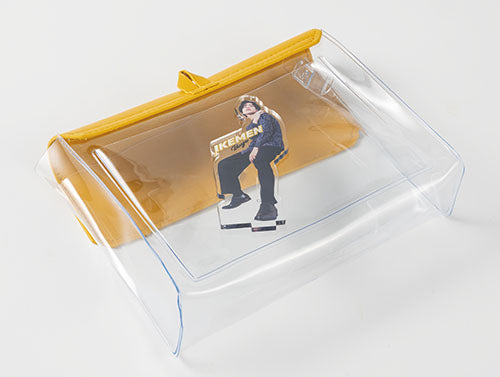 カラーフラップクリアポーチ(横型)