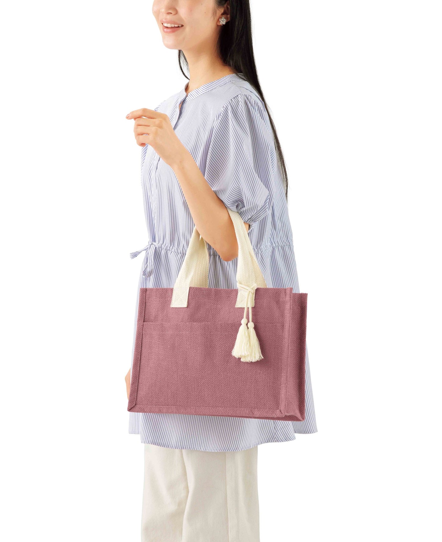 【リクス】タッセルジュートバッグ