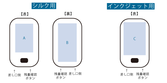 マグネット対応準固体電池モバイルチャージャー5000 名入れ箇所イメージ