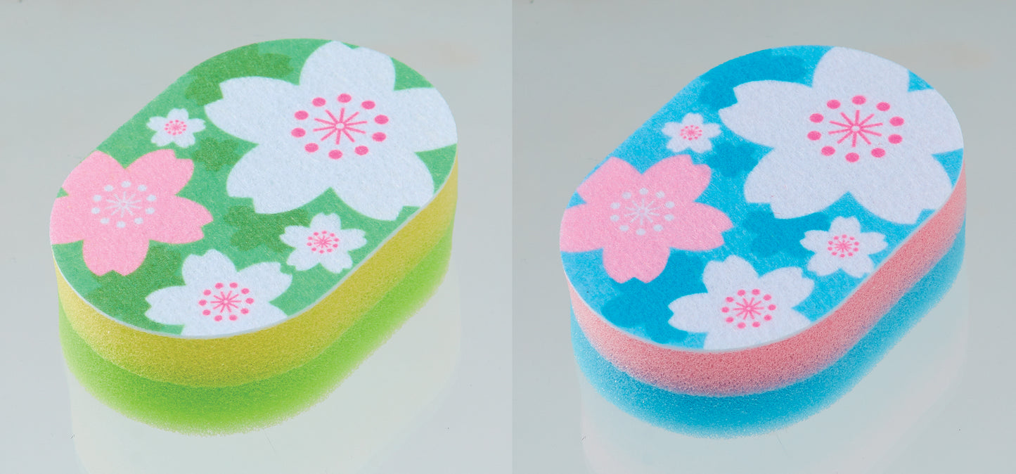 さくらキッチンスポンジ(1コ入) 柄アップ
