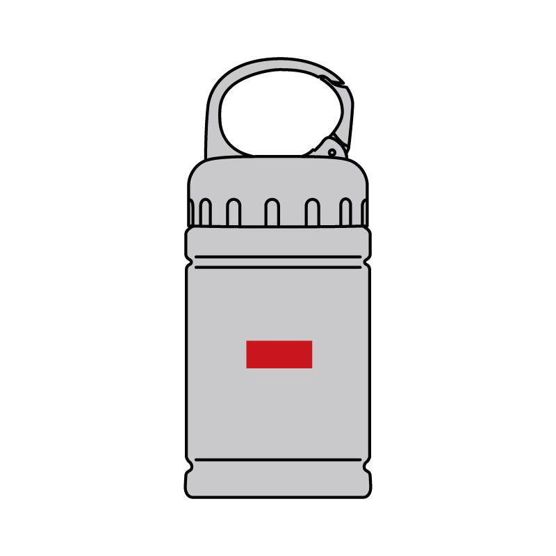 ウォーレ/クールタオル(カラビナボトル入) 名入れ箇所イメージ