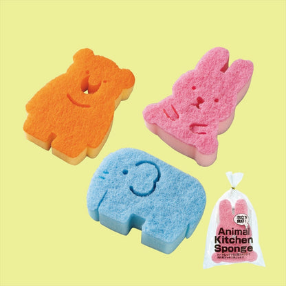 アニマルキッチンスポンジ