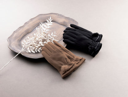 ルルサ／ファー付ファッショングローブ