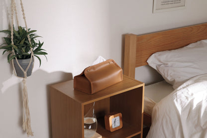 レザー調ティッシュケース