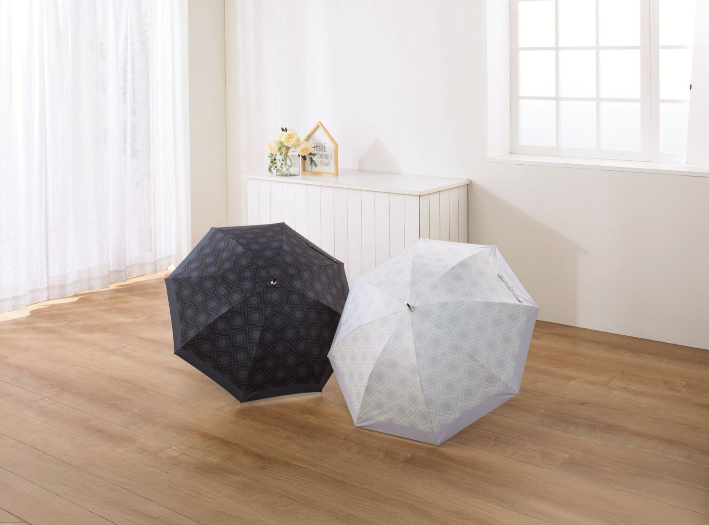 【レフィナ】晴雨兼用長傘　２色展開