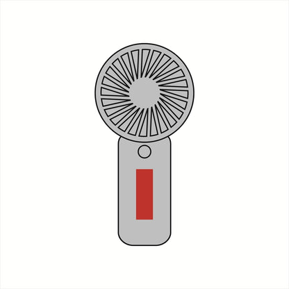 ポックハンディファン　名入れ箇所イメージ