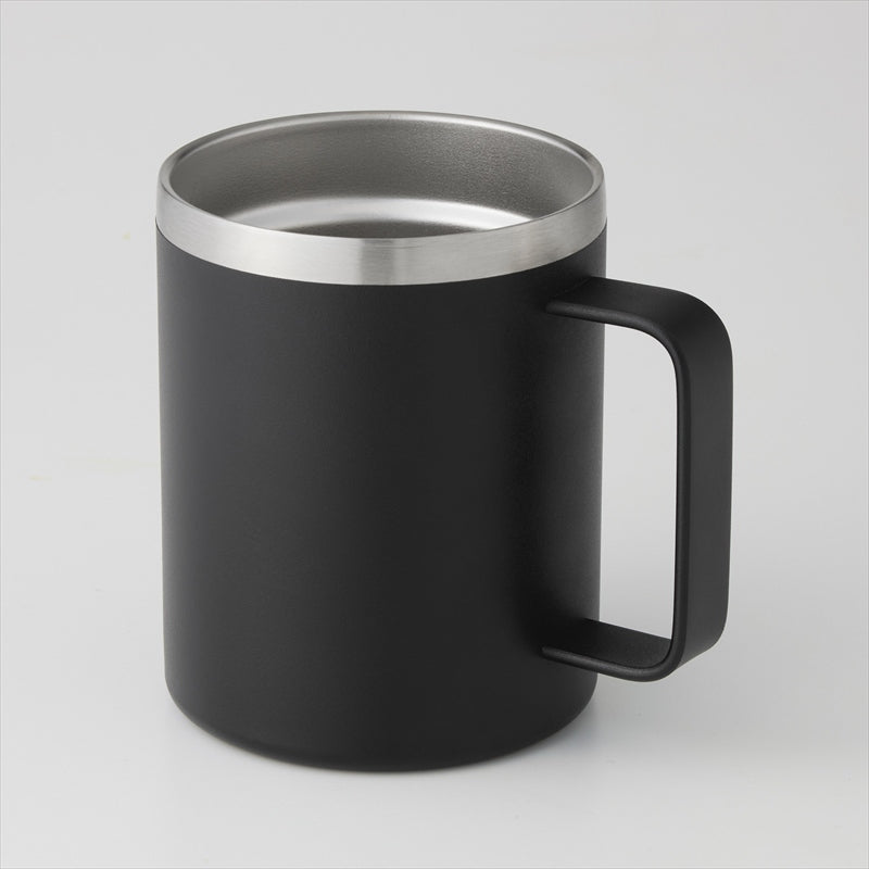 ランジュ真空ステンレスマグカップ450ml　ブラック