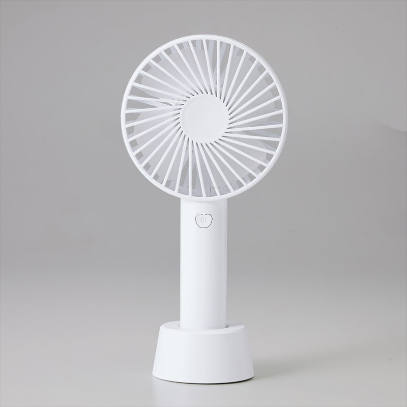 オルUSB充電式ハンディファン ホワイト  全体