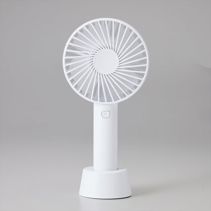 オルUSB充電式ハンディファン ホワイト  全体