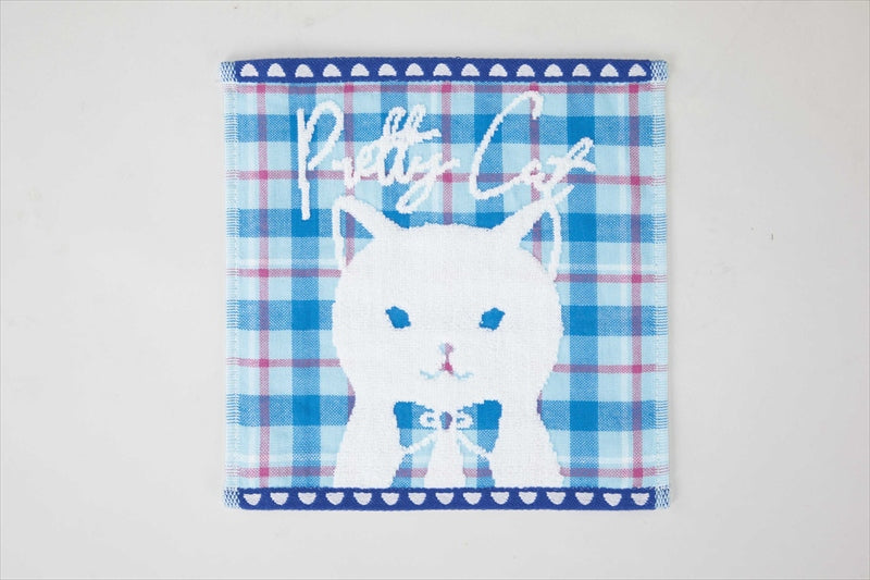 クラッシーアニマルズ無撚糸ガーゼミニハンカチ  猫