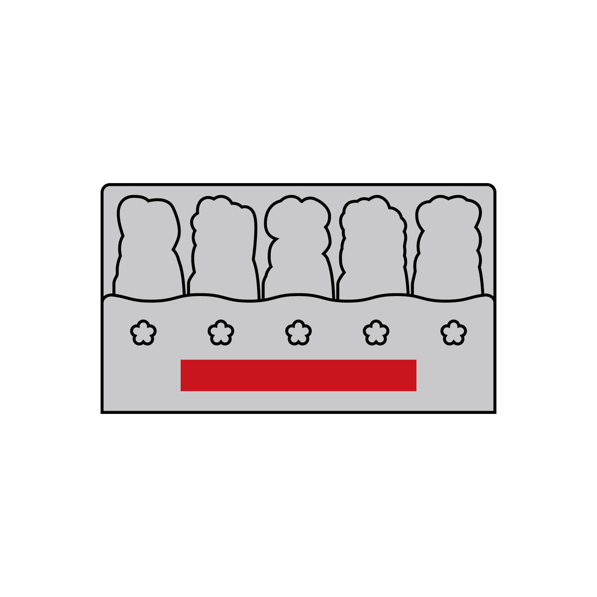 フラワーブーケふせん