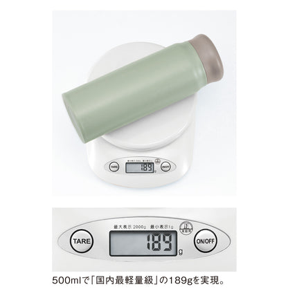 超軽量ステンレスサーモボトル500ml