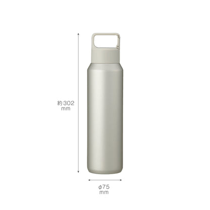 真空セラミック炭酸ボトル（800ml）　サイズ表示