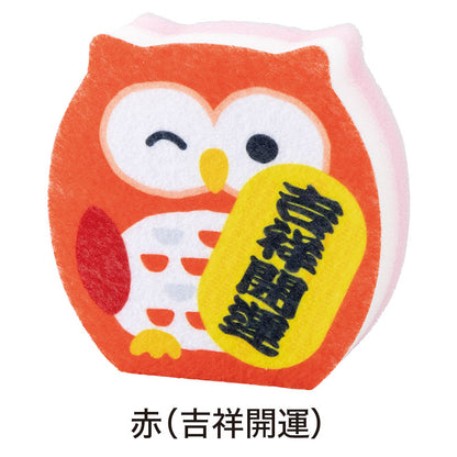 開運おみくじふくろう キッチンスポンジ