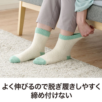 ひつじさん もこもこソックスはよく伸びるので脱ぎ履きしやすく締め付けません