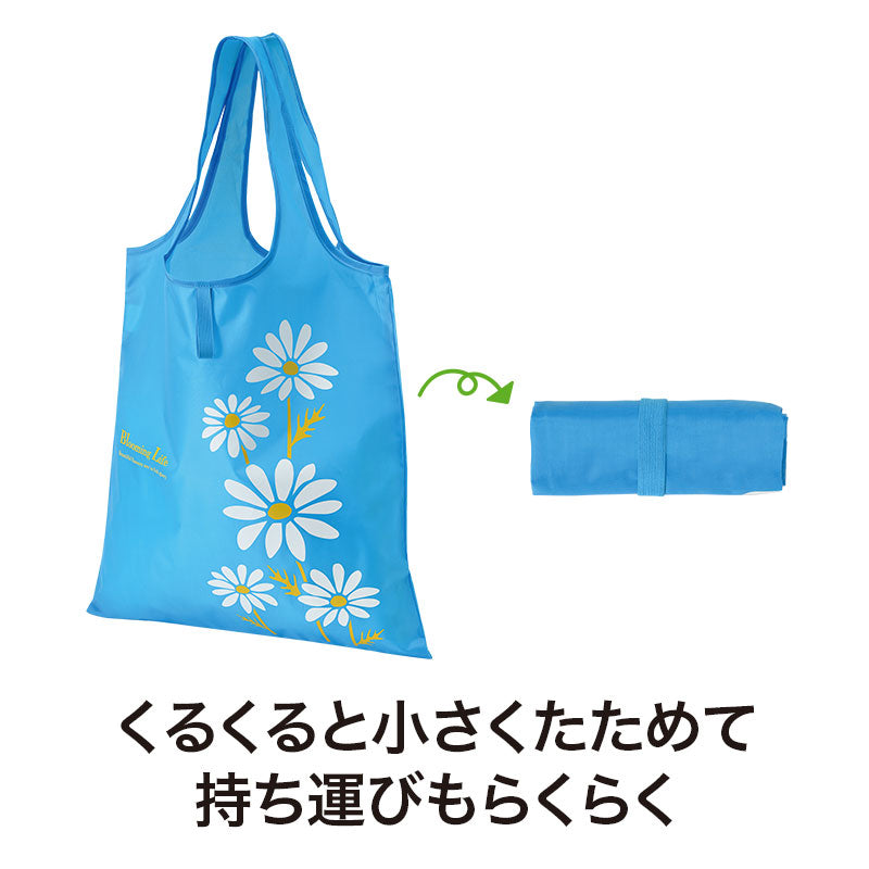 ブルーミングライフ たためるフラットビッグエコバッグはくるくる小さくたためて持ち運びもらくらくです