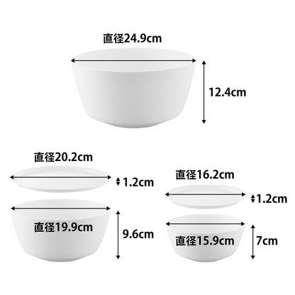 山崎実業 tower 傾けて混ぜやすい調理ボウル タワー 5点セット