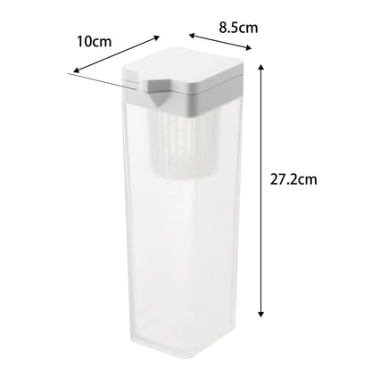 倒して置ける冷水筒 タワー ティーバッグ入れ付き